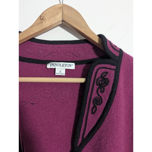 Pendleton 100 percent Lambs Wool Women's Pink Coat Small - Picture 2 of 8